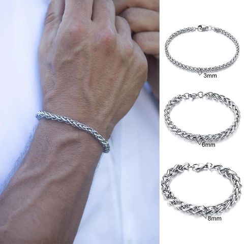 Fashion Geometric Titanium Steel Metal Bracelets 1 Piece