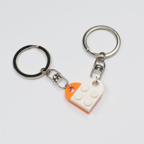 Cute Heart Shape Alloy Unisex Bag Pendant Keychain 1 Piece