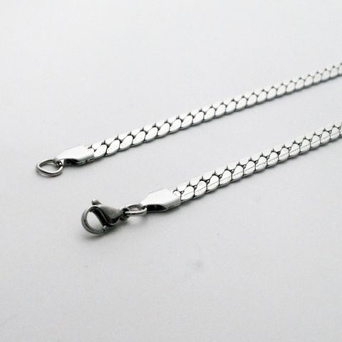 Fashion Waves Titanium Steel Chain Men's Necklace