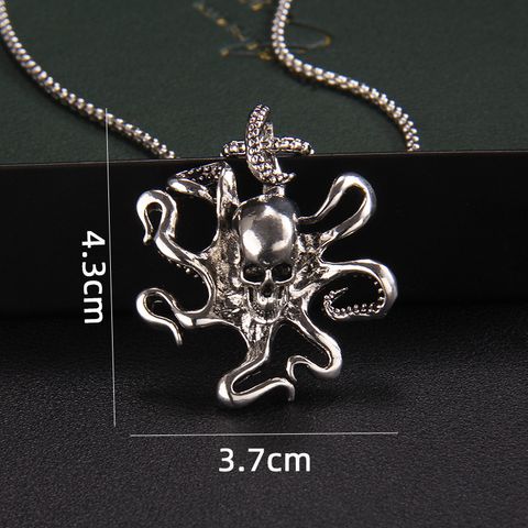 Fashion Octopus 201 Stainless Steel Zinc Alloy Plating Unisex Pendant Necklace