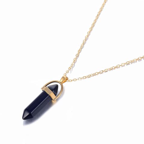 Fashion Geometric Alloy Plating Natural Stone Women's Pendant Necklace