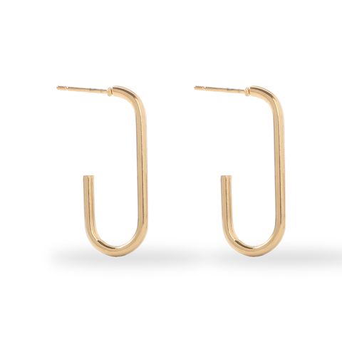 1 Pair Fashion Geometric Plating Stainless Steel Earrings