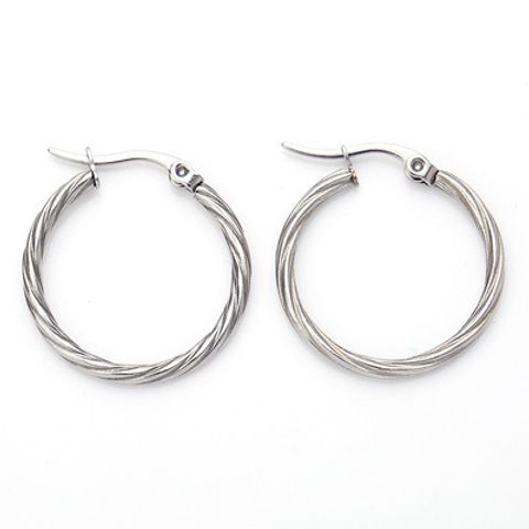 1 Pair Fashion Geometric Plating Stainless Steel Earrings