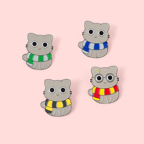 Fashion Cat Alloy Plating Unisex Brooches