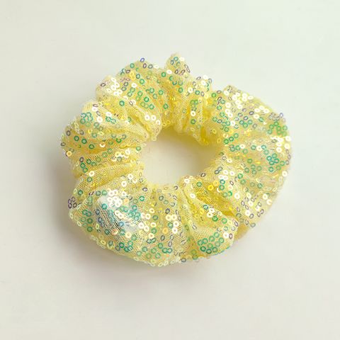 Fashion Colorful Gauze Sequins Hair Tie 1 Piece