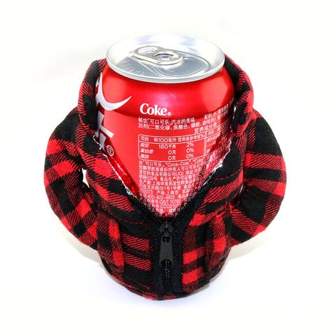Fashion Color Contrast Patchwork Pattern Cloth Cup Sleeves 1 Piece