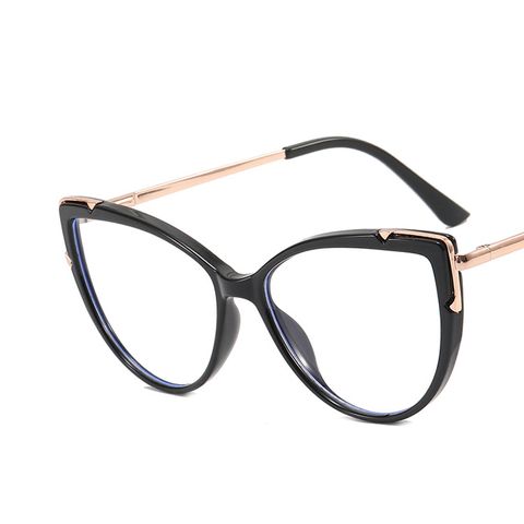 Fashion Gradient Color Ac Cat Eye Full Frame Optical Glasses