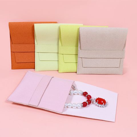 Simple Style Solid Color Cloth Sewing Jewelry Packaging Bags 1 Piece