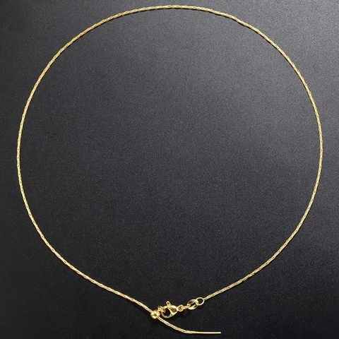 Simple Style Geometric Copper Gold Plated Necklace In Bulk