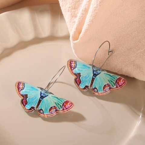 Fashion Butterfly Arylic Women's Drop Earrings 1 Pair