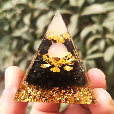 Casual Pyramid Artificial Crystal Resin Ornaments