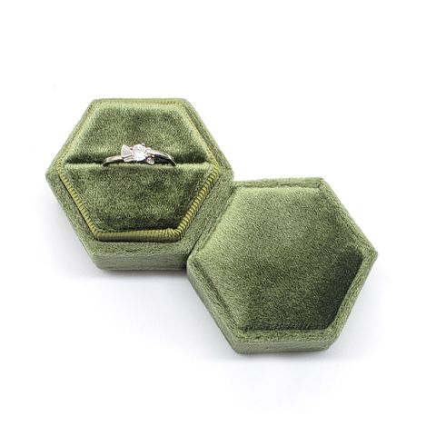 Fashion Solid Color Velvet Jewelry Boxes 1 Piece