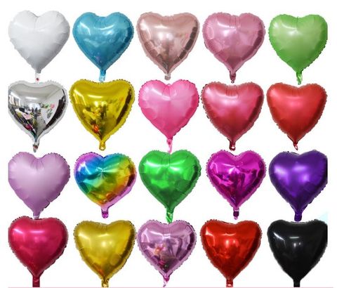 Herzform Aluminiumfolie Gruppe Luftballons 1 Stück