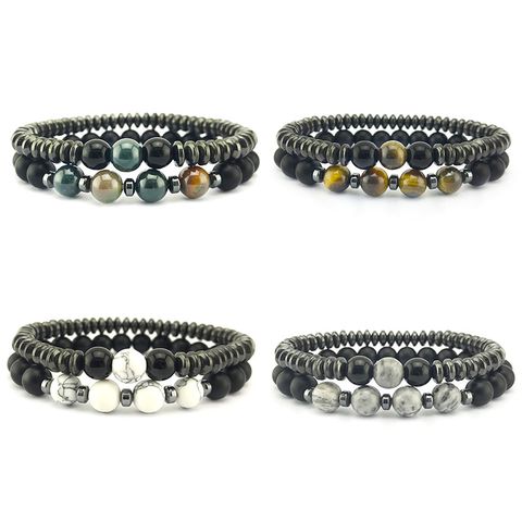 Fashion Round Magnetic Material Anti-agate Wholesale Bracelets