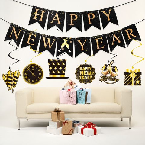 New Year Letter Paper Party Decorative Props 1 Piece