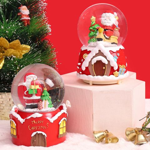 Navidad Árbol De Navidad Santa Claus Muñeco De Nieve De Resina De Plástico Adornos De Navidad 1 Pieza