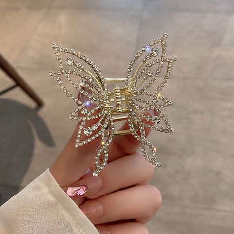 Elegant Butterfly Alloy Plating Hair Claws