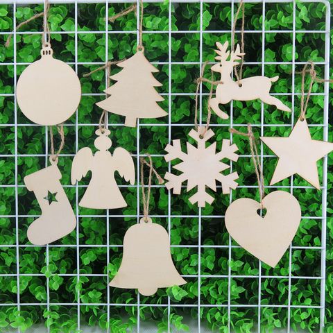 Creative Christmas Tree Wooden Craftwork Home Decoration Pendant