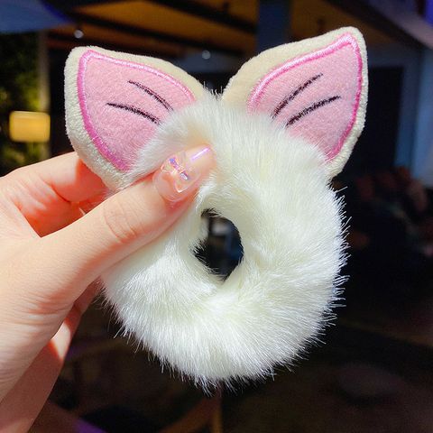 Fashion Cartoon Plush Handmade Hair Tie 1 Piece