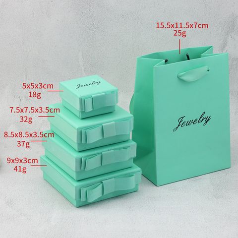 Fashion Letter Bow Knot Paper Jewelry Packaging Bags 1 Piece