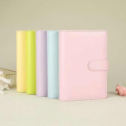 Creative Solid Color Macaron Student Stationery Loose-leaf Notebook