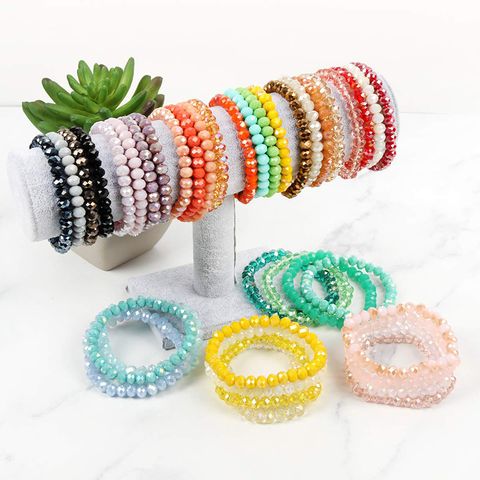 Fashion Solid Color Crystal Wholesale Bracelets
