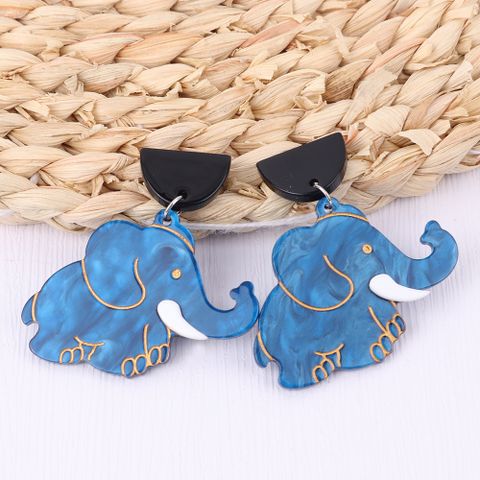 Fashion Cat Elephant Arylic Women's Drop Earrings 1 Pair