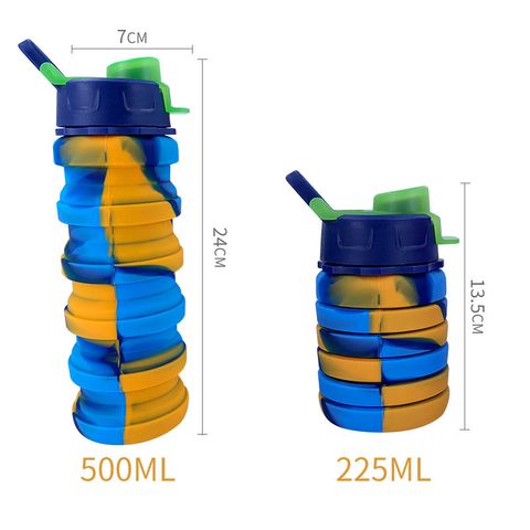 Fashion Camouflage Silica Gel Water Bottles