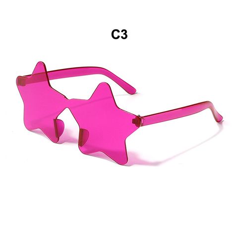 Fashion Star Pc Special-shaped Mirror Frameless Women's Sunglasses