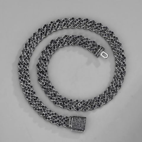 Wholesale Jewelry Hip-Hop Geometric Zinc Alloy Rhinestones Plating Necklace
