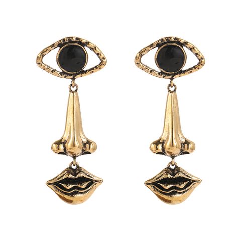 Retro Eye Alloy Plating Women's Drop Earrings 1 Pair