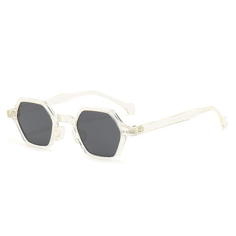 Fashion Solid Color Ac Polygon Full Frame Men's Sunglasses