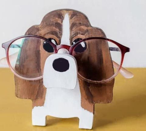 Cute Creative Wooden Decoration Animal Glasses Display Stand