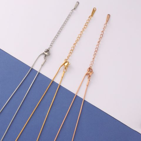 Fashion Solid Color Stainless Steel Plating Necklace