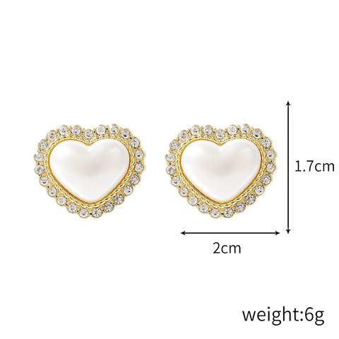 1 Pair Elegant Streetwear Geometric Plating Imitation Pearl Drop Earrings
