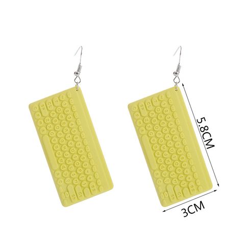 1 Pair Funny Geometric Resin Women's Drop Earrings