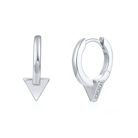 Trendy Circle Ear Buckle Geometric Heart-shaped Diamond Personalized Earrings