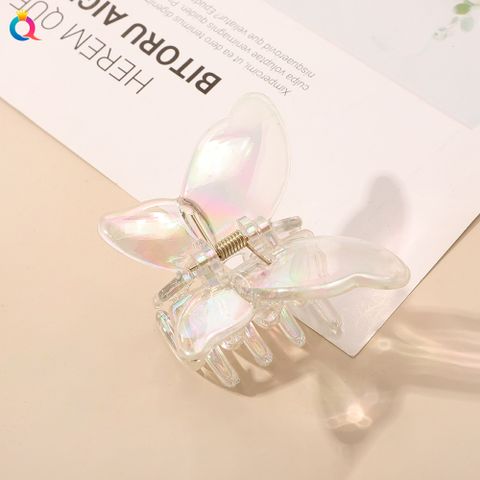 Simple Style Square Oval Heart Shape Plastic Resin Hair Claws 1 Piece