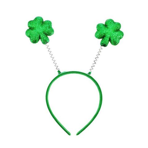 St. Patrick Shamrock Letter Bow Knot Plastic Party Hair Band Costume Props 1 Piece