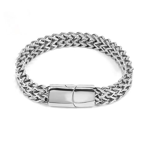 1 Piece Fashion Crown Stainless Steel Polishing Unisex Bracelets
