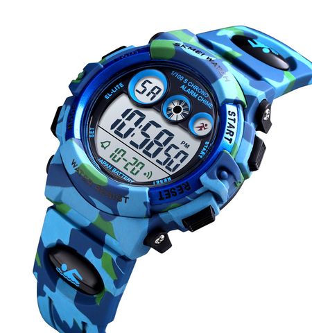 Fashion Camouflage Buckle Electronic Kids Watches