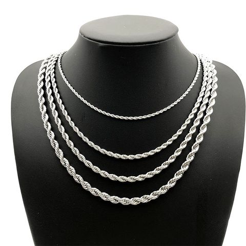 Fashion Rhombus Stainless Steel Plating Necklace 1 Piece