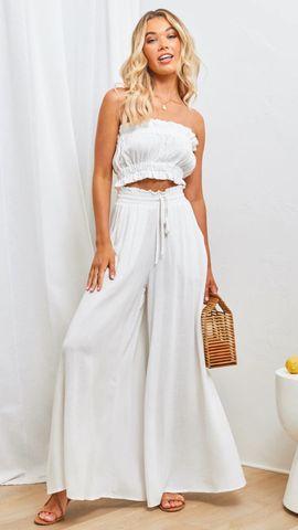 Women's Daily Fashion Solid Color Full Length Side Pockets Wide Leg Pants