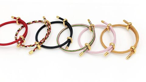 Simple Style Round Rope Unisex Bracelets