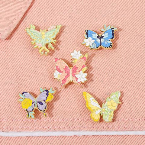 Mode Schmetterling Legierung Überzug Frau Broschen