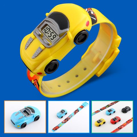 Sports Car Buckle Electronic Kids Watches