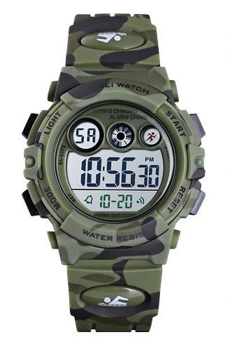 Fashion Camouflage Buckle Electronic Kids Watches