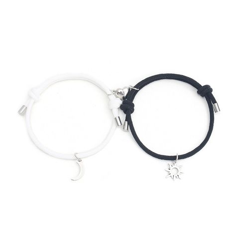 Original Design Moon Nylon Couple Bracelets