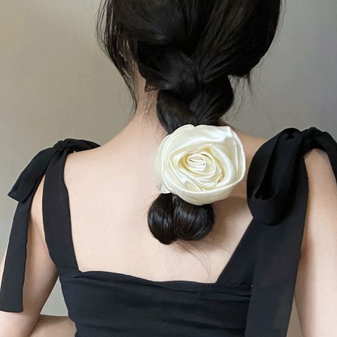 Élégant Fleur Chiffon Attache-cheveux