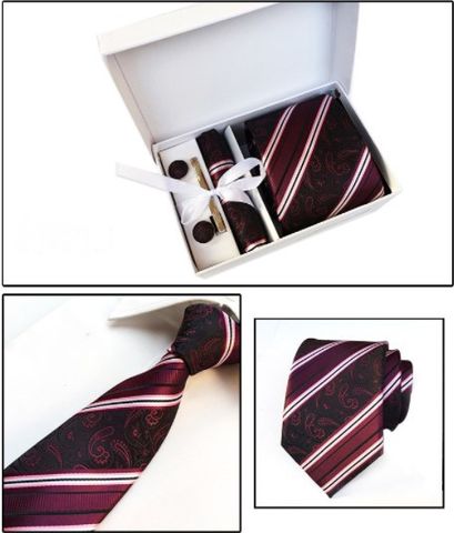 Factory Wholesale Men's Tie Spot Gift Box 6 Pieces Set Team Necktie Business Formal Wear Tie